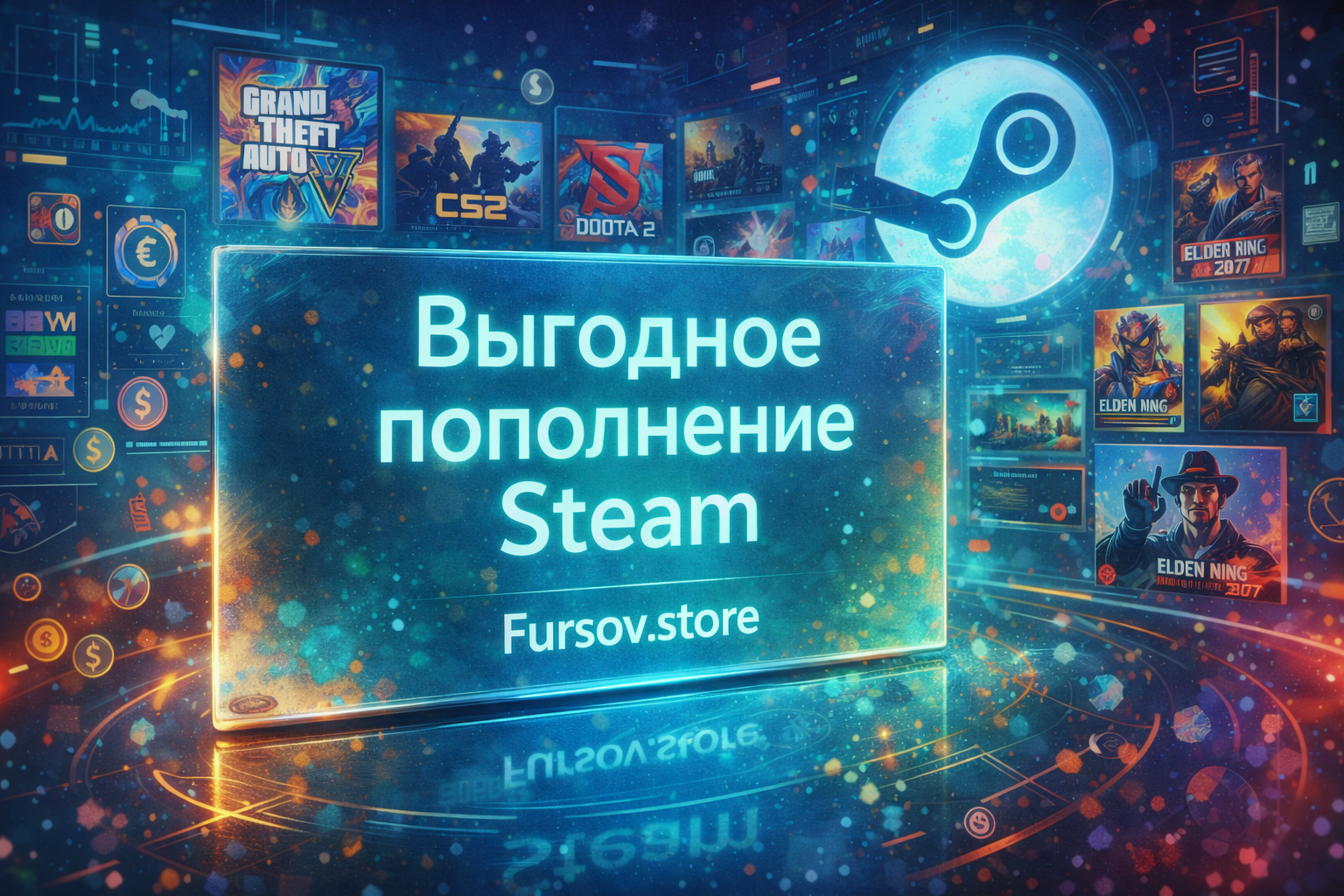 на фото: купить аккаунт Steam
