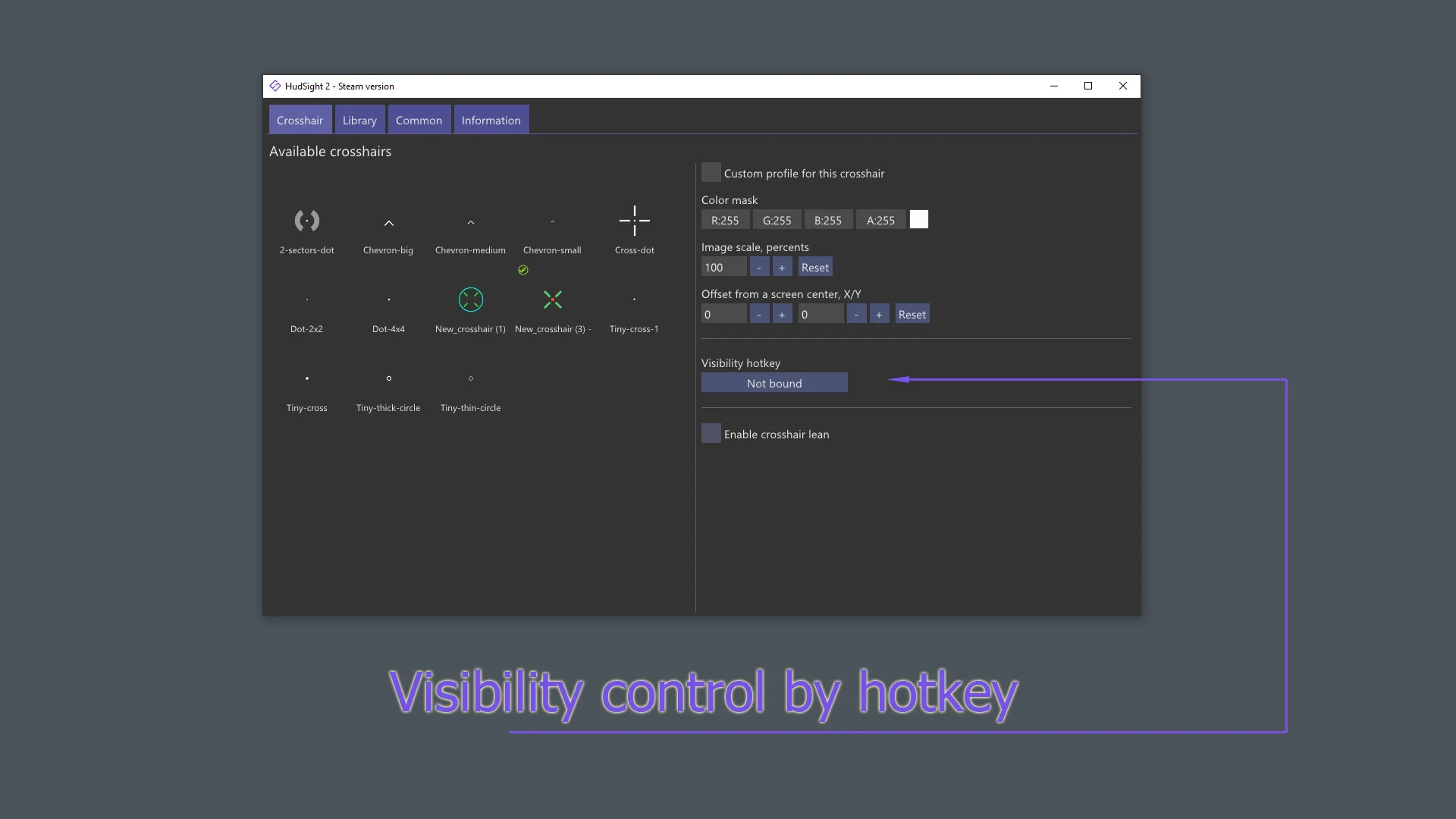 HudSight - оверлей прицела — изображение 3