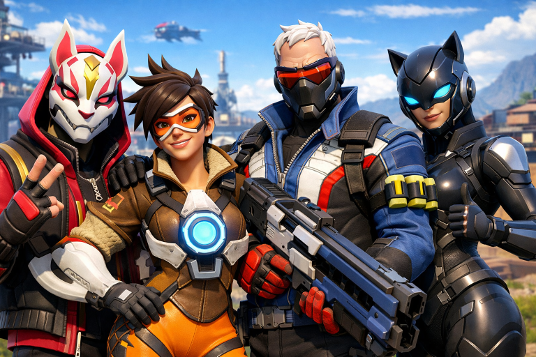 Утечка информации о Fortnite: шокирующее кроссовер-событие с Overwatch.